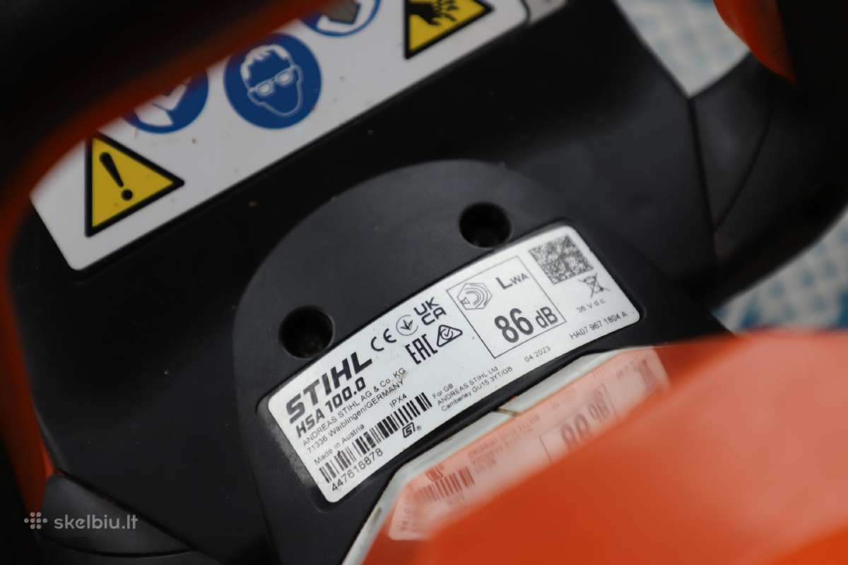 Stihl Hsa 100 akumuliatorinės gyvatvorių žirklės - nuotraukos Nr. 3