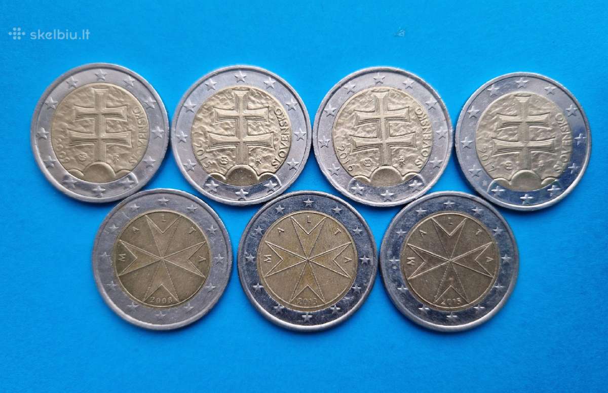 Nacionalinės 2 eurų nominalo monetos 2.05-2.50 Eur - nuotraukos Nr. 6