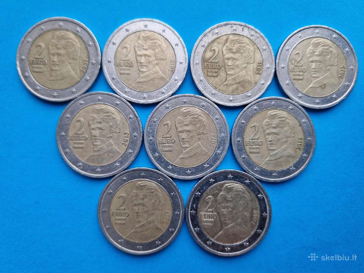 Nacionalinės 2 eurų nominalo monetos 2.05-2.50 Eur - nuotraukos Nr. 12