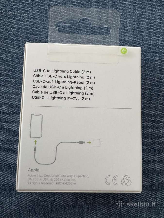 Apple Usb-c to Lightning 2 metrų įkrovimo laidas - nuotraukos Nr. 3