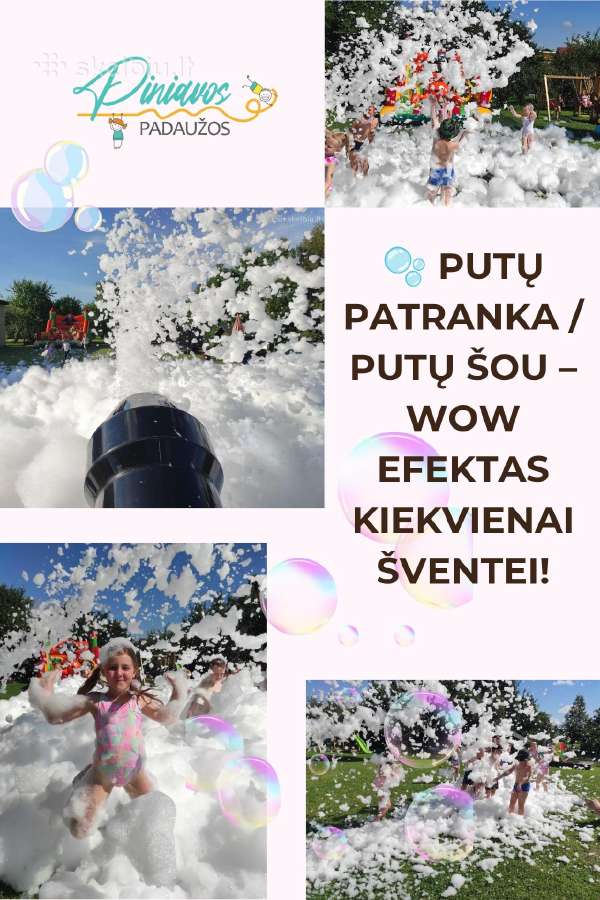 Putų patranka/putų šou–wow efektas Jūsų šventei