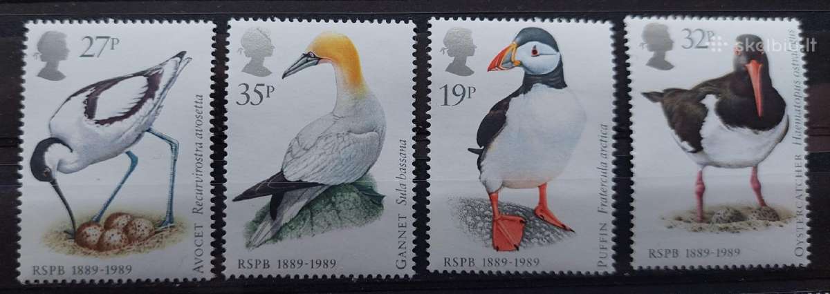 Jungtinė Karalystė 1986 fauna, švarus, Michel 1068