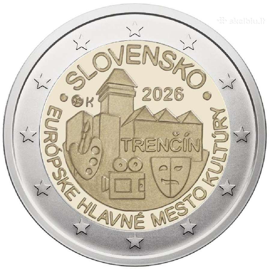 Slovakija 2 eurai, 2026 Trenčynas - Europos kultūr