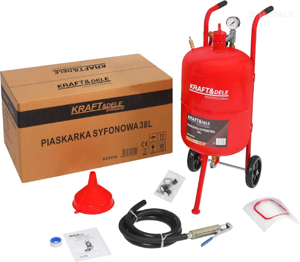 Smėliapūtė mobili smeliasrovė 38l - nuotraukos Nr. 2