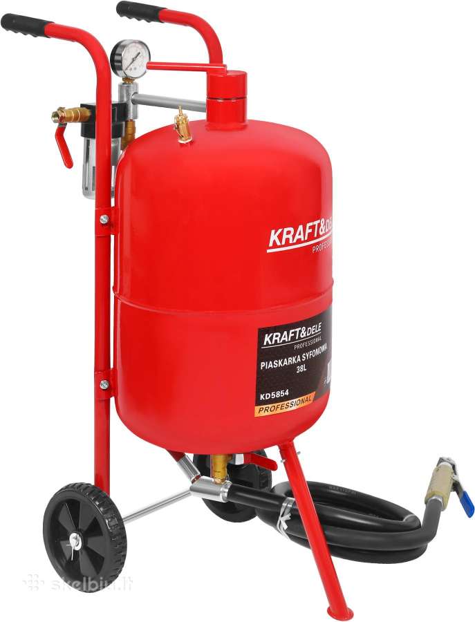 Smėliapūtė mobili smeliasrovė 38l - nuotraukos Nr. 3