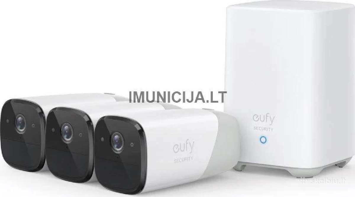 Eufycam 2 Pro (3+1) stebėjimo kameros +6 mėn.