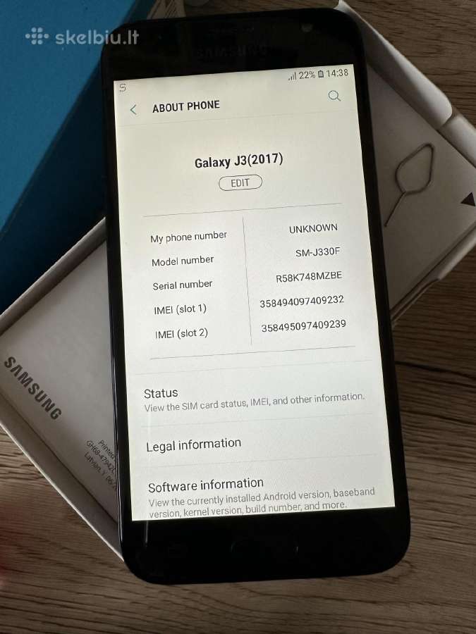 Samsung Galaxy J3 (2017) Duos - nuotraukos Nr. 2