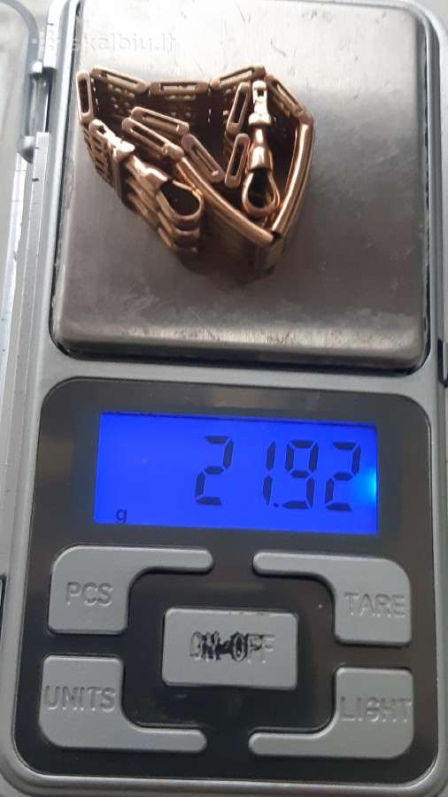 Auksinis laikrodis su auksine apyranke 39,85gr - nuotraukos Nr. 9