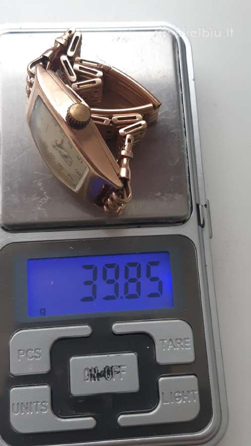 Auksinis laikrodis su auksine apyranke 39,85gr - nuotraukos Nr. 11