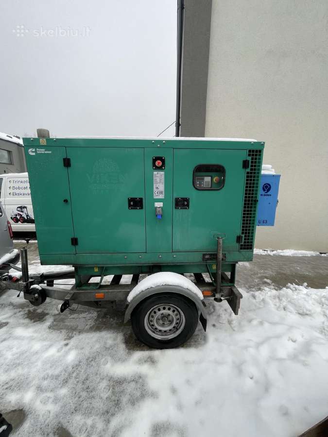 Mobilus dyzelinis generatorius 38kva / 30,4kw