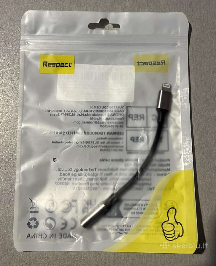 iPhone į 3,5 mm lizdo kabelio adapteris Aux - nuotraukos Nr. 2