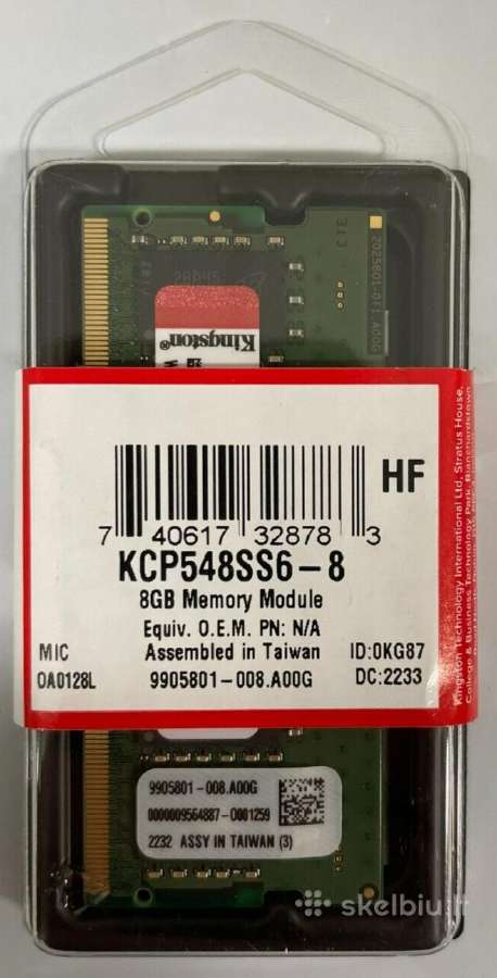8gb Kingston Kcp548ss6-8 Ddr5-4800 So-dimm Pc5-384