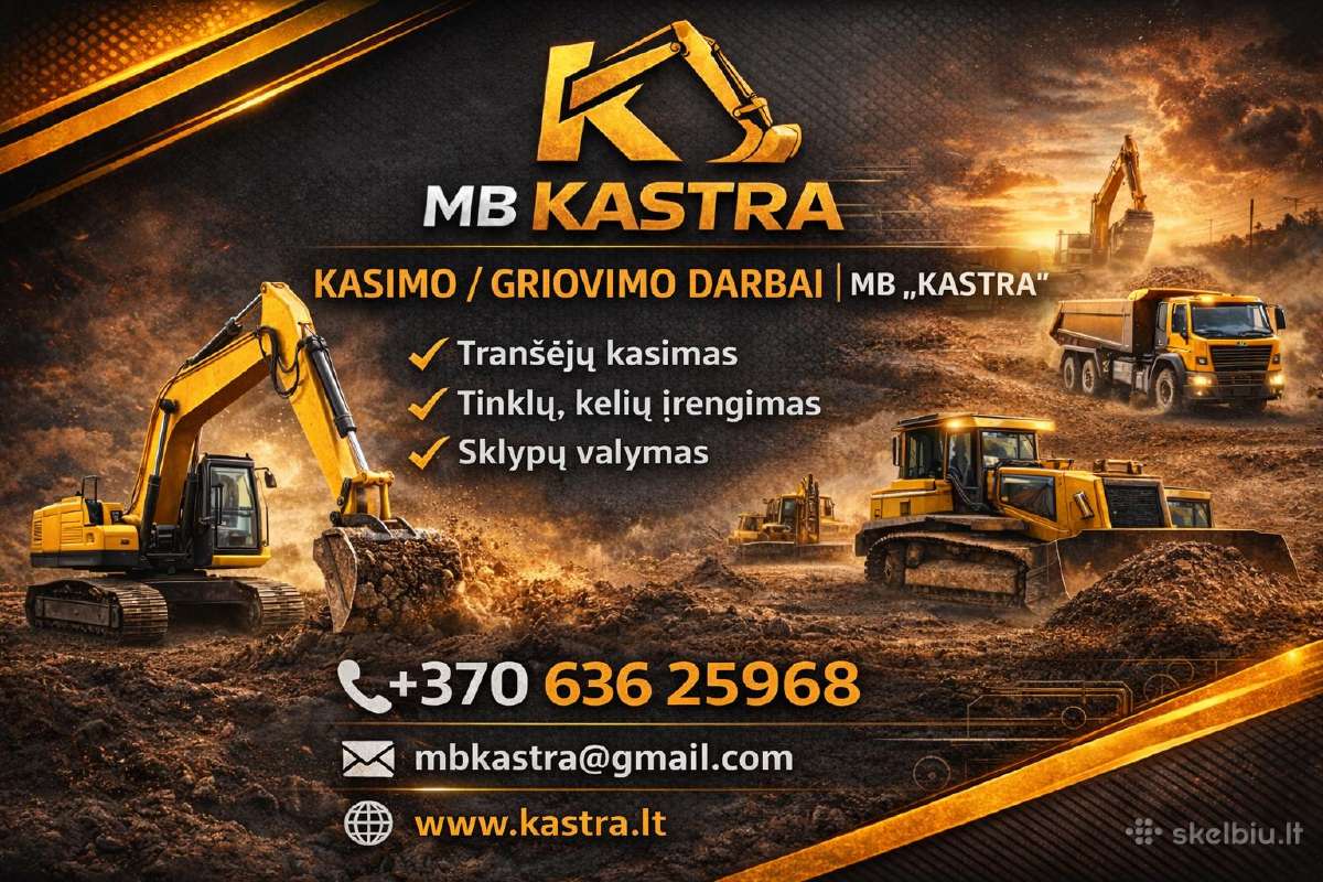 Kasimo / Griovimo darbai MB Kastra