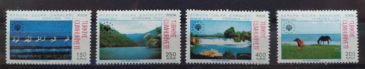 Turkija 1976 gamta, švarus, Michel 2391-2394