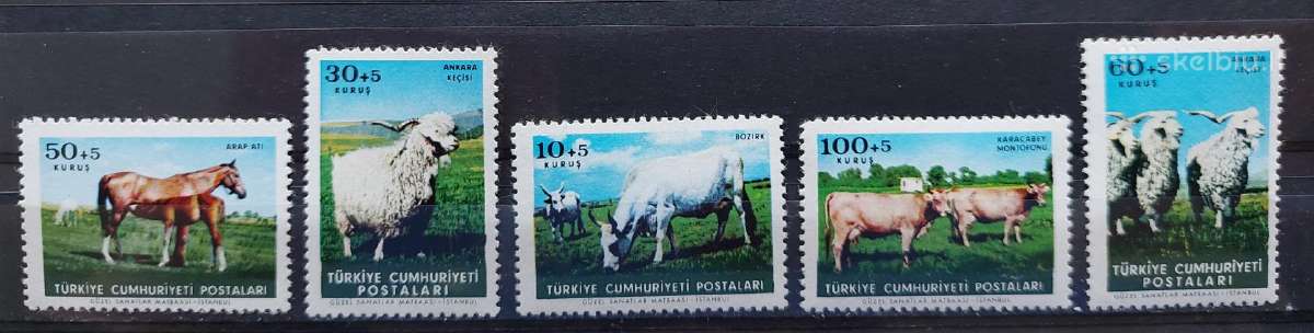 Turkija 1964 naminiai gyvūnai, švarus, Michel 1919
