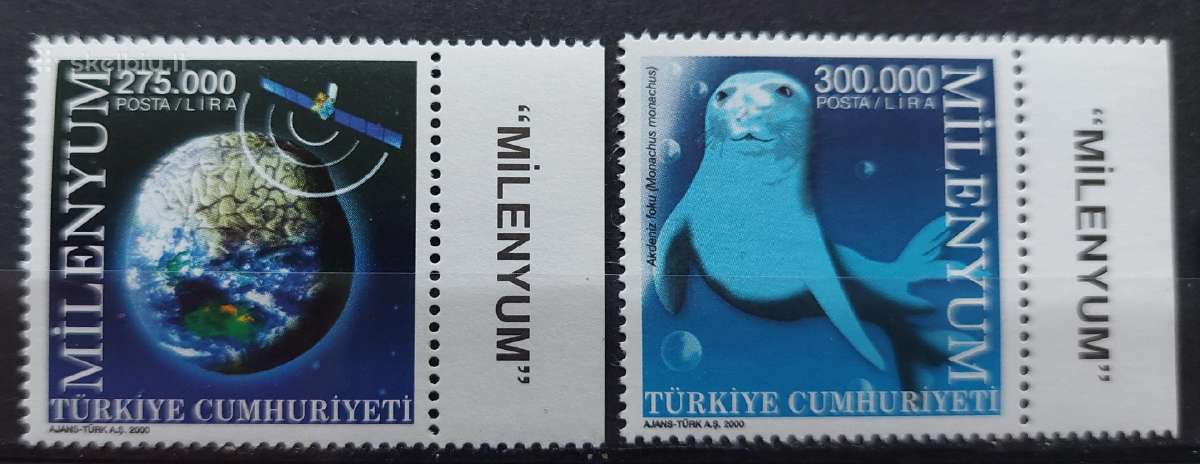 Turkija 2000 gamta, švarus, Michel 3209-3210