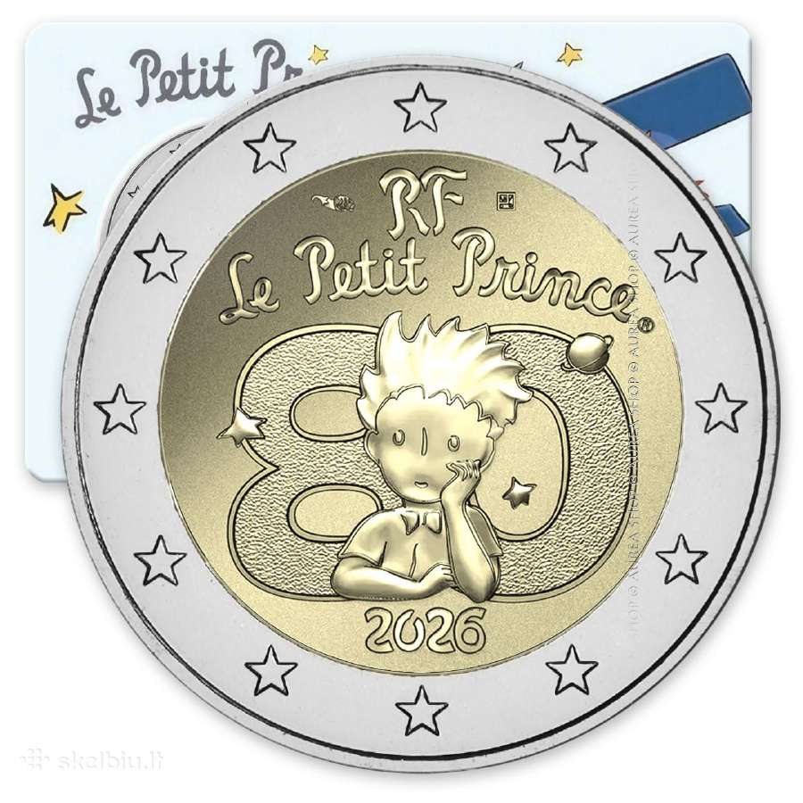 Prancūzijos 2€ monetos - 2026 Mažasis princas!