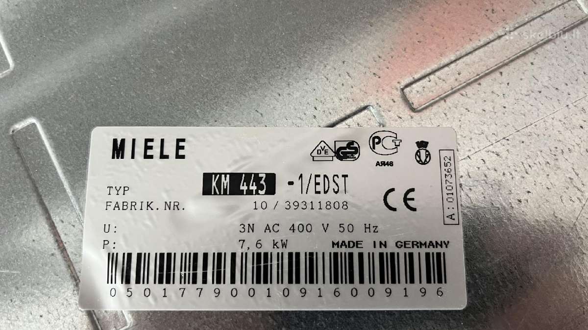 Indukcinė-elektrinė kaitlentė Miele:siemens:ikea - nuotraukos Nr. 4