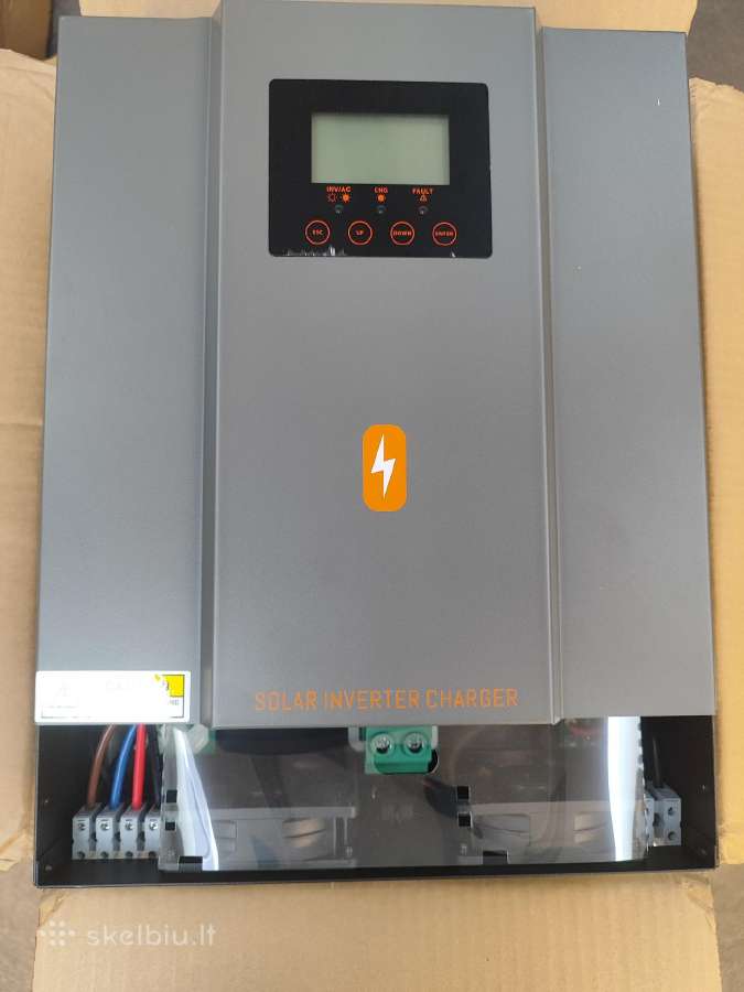 Powmr 3.2kw 24v inverteris 80a krovimas, Off-grid