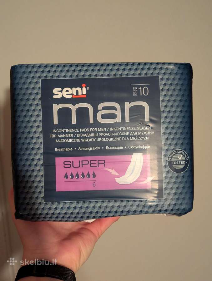 Seni man urologiniai įklotai vyrams