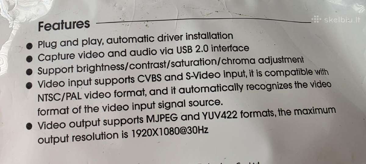 Usb 2.0 Video Grabber - nuotraukos Nr. 2