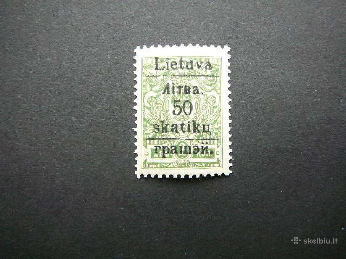 Lietuva - Gardinas 1919 50sk. /25kap. Mlh gdn111