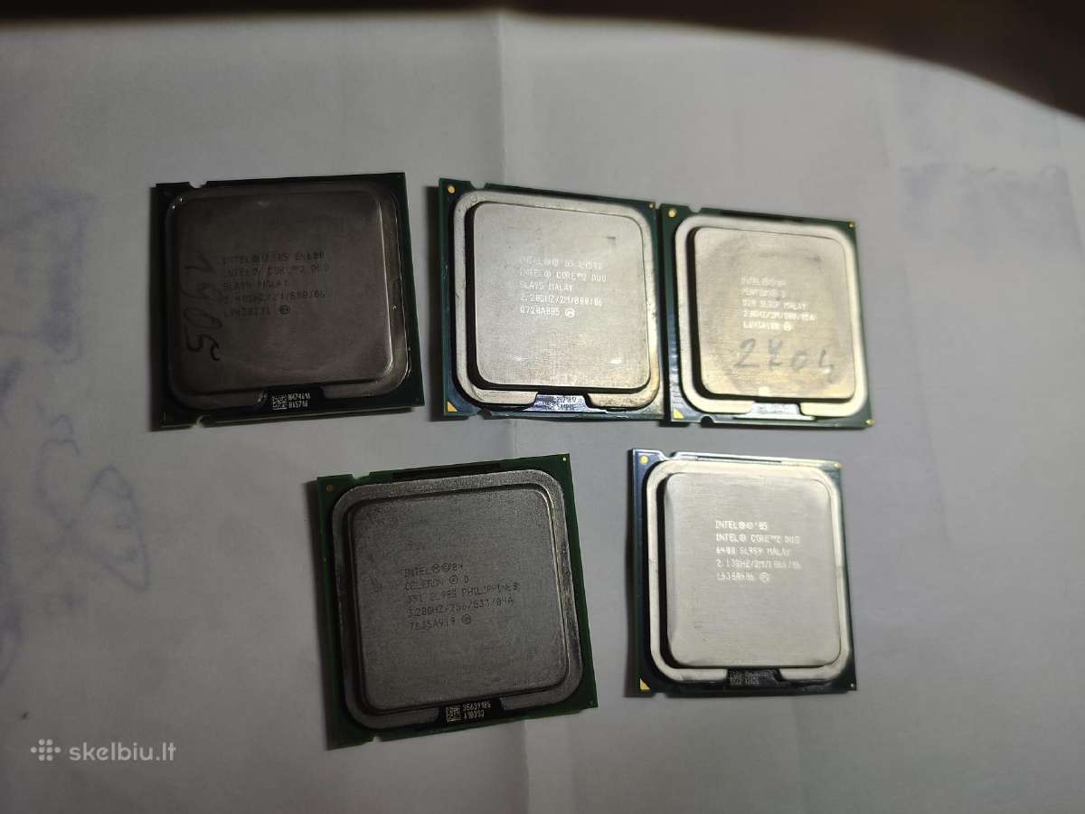 Cpu procesoriai, intel pentium, celeron