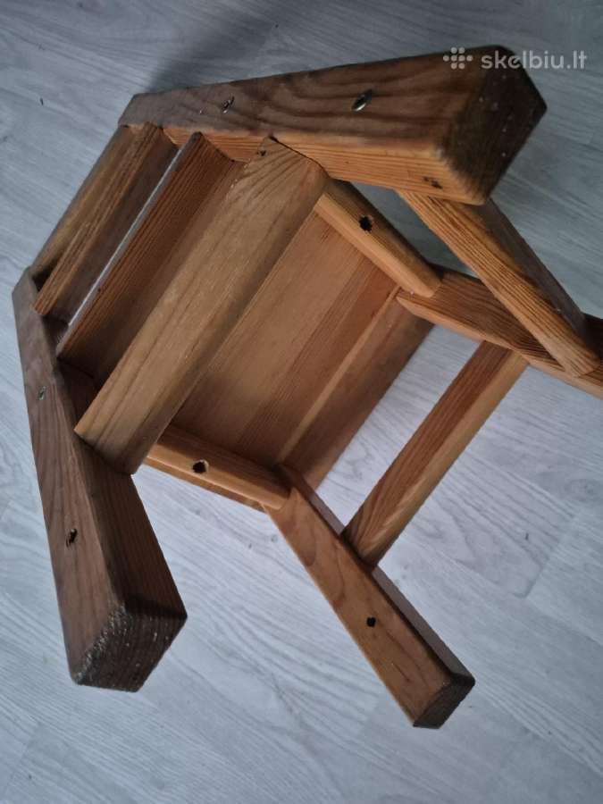 Medinė vaikiška kėdutė - nuotraukos Nr. 5