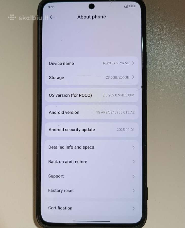 Poco x6 Pro 5G - nuotraukos Nr. 6