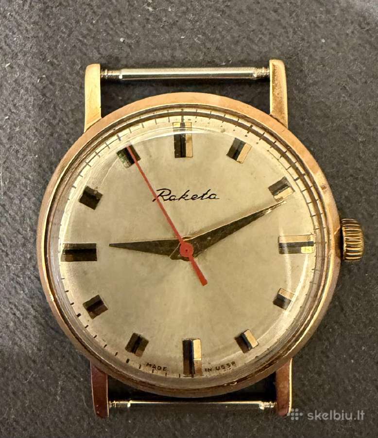Raketa auksinis laikrodis