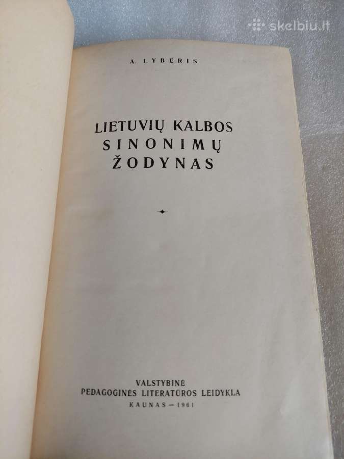 Lietuvių kalbos sinonimų žodynas - nuotraukos Nr. 2