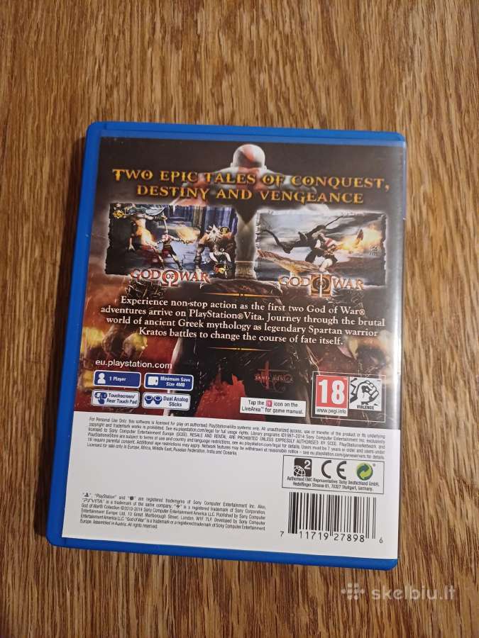 Parduodu ps vita zaidimus god of war persona 4 - nuotraukos Nr. 6