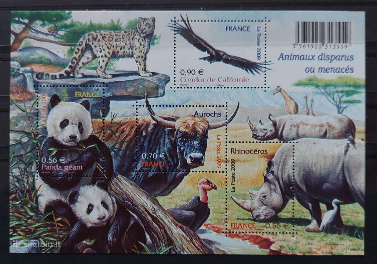 Prancūzija 2009 fauna, švarus, Michel block107