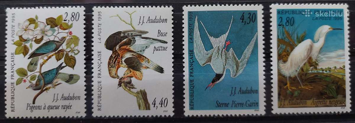 Prancūzija 1995 paukščiai, švarus, Michel 3072-307