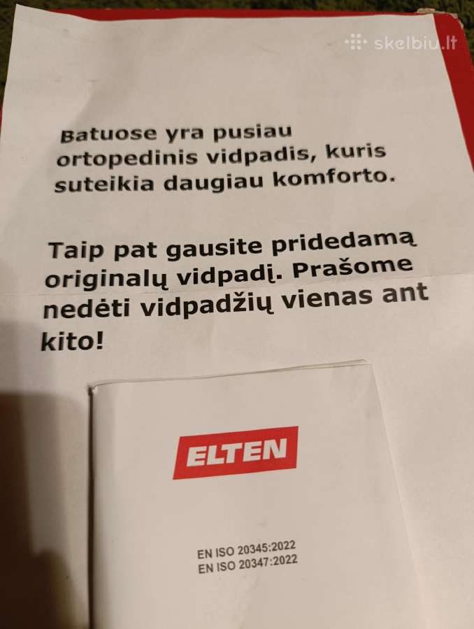 Kokybiski darbo i batai su visom apsaugom 39 d - nuotraukos Nr. 2