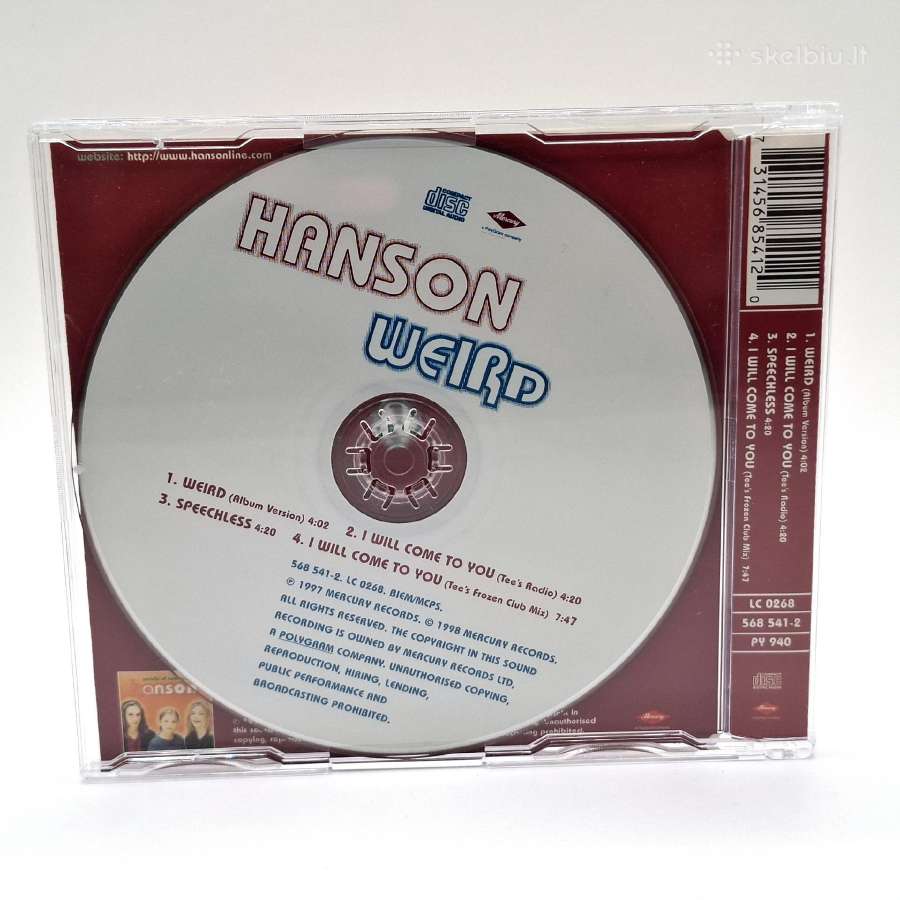 Hanson - Weird (CD, Singlas) - nuotraukos Nr. 2