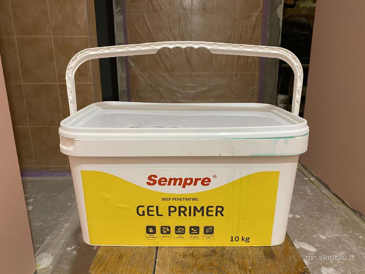 Gruntas Primer Gel Sempre, lauko ir vidaus darbams