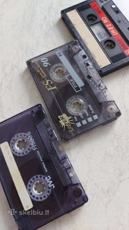 Audio kasetės 3 vnt.