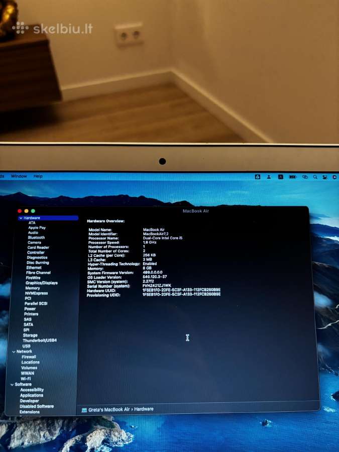 Idealios būklės MacBook Air 13inch - nuotraukos Nr. 4