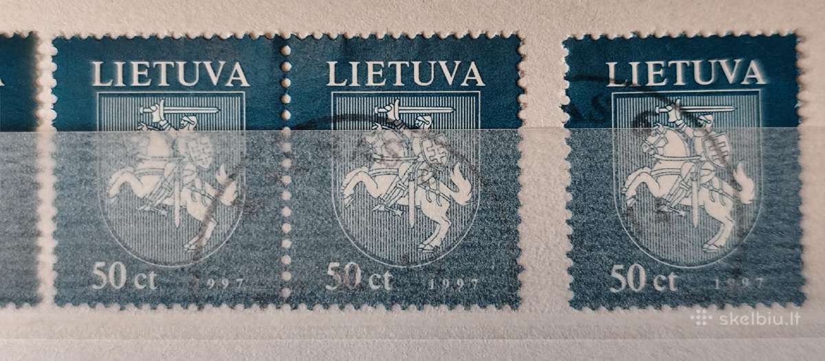 Lietuva 1996, 1997 antspauduoti