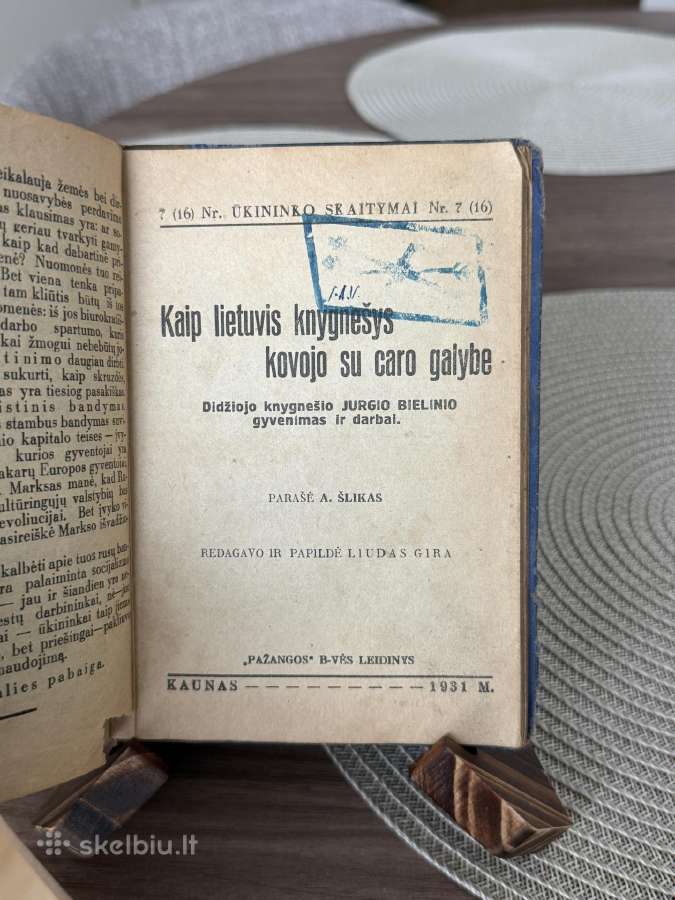 Konvoliutas iš 5 retų knygų 1931 m - nuotraukos Nr. 6
