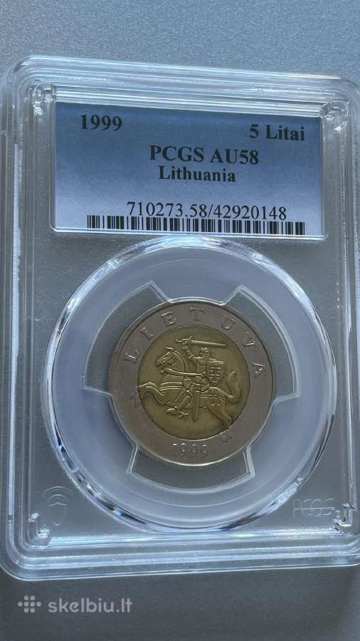 1999m. 5 litai