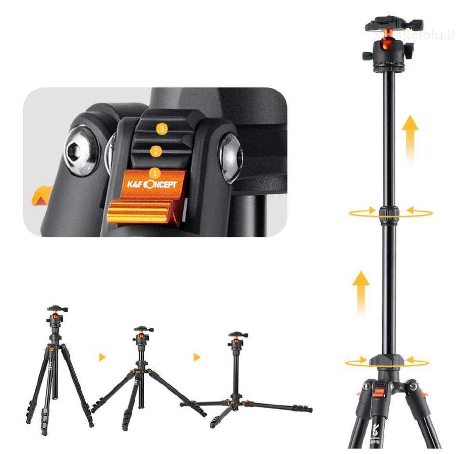 Kf Concept trikojis stovas ballhead 160cm - nuotraukos Nr. 8