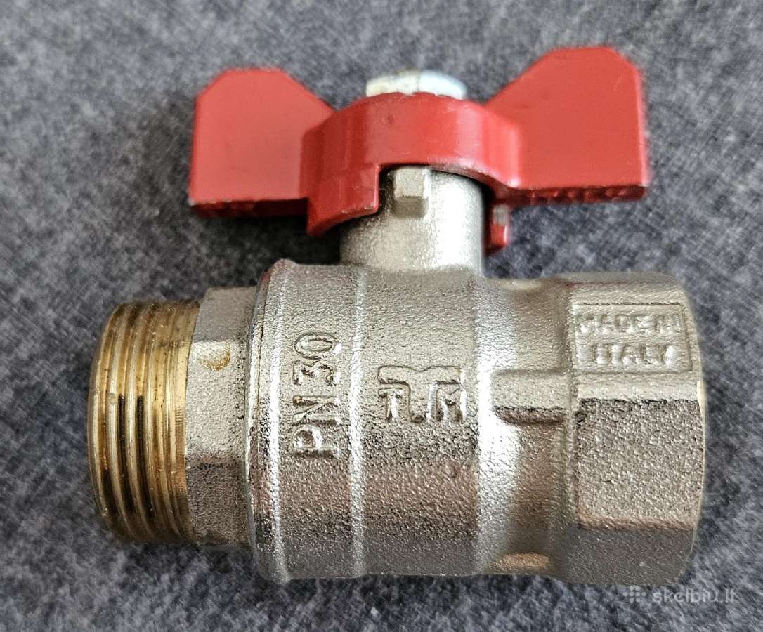 Ventilis rutulinis tiesus Pn30 Dn20 3/4''