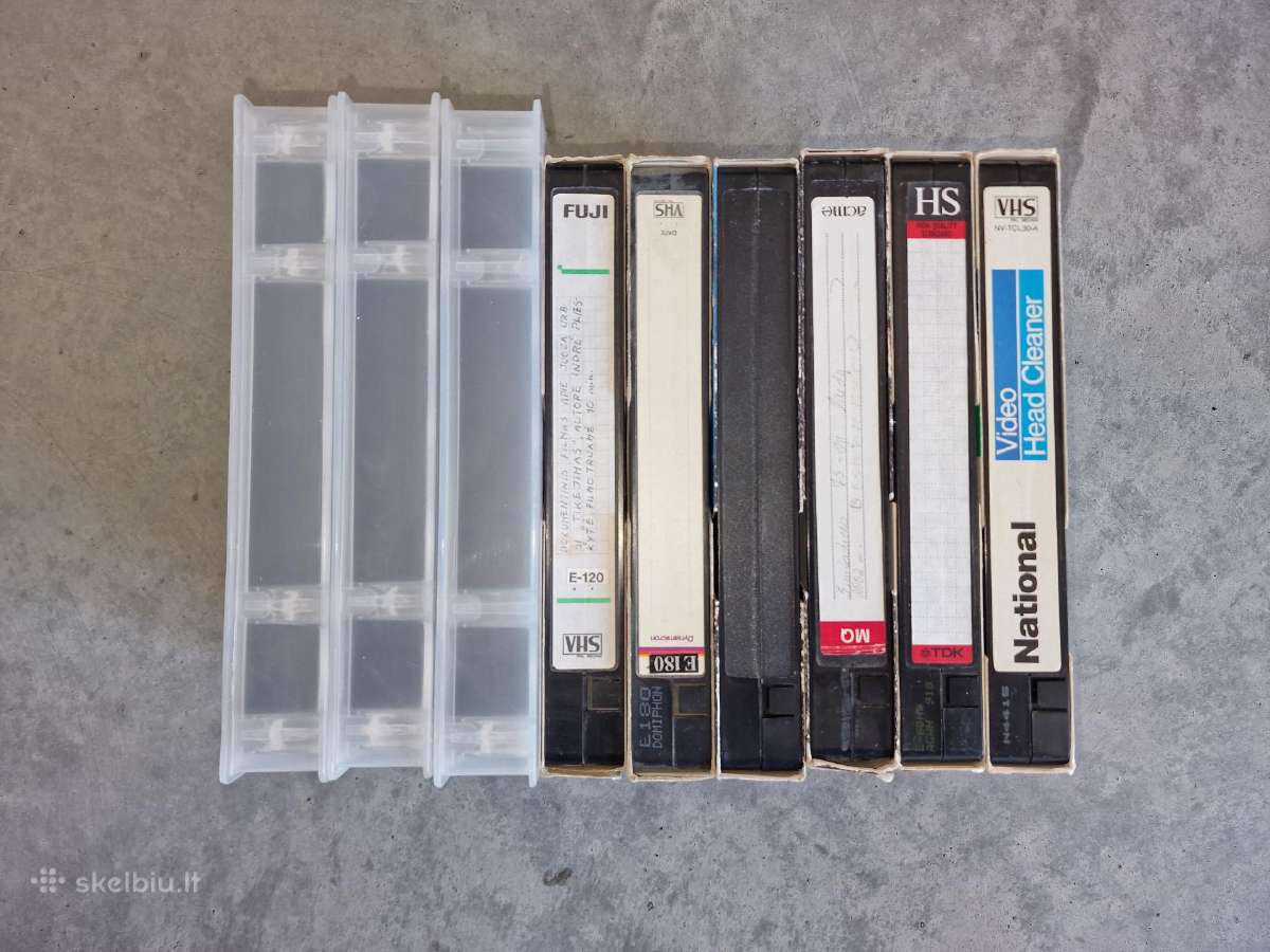 Vhs kasečių rinkinys su įrašais + galvučių valymo - nuotraukos Nr. 4