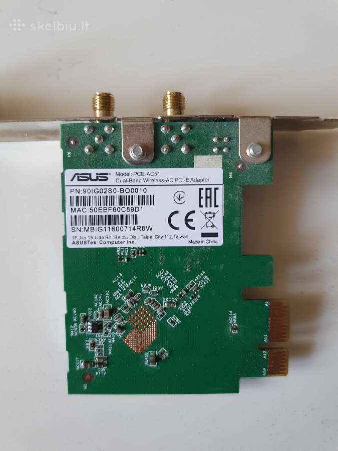 Dual band wireless Pci-e adapter - nuotraukos Nr. 3