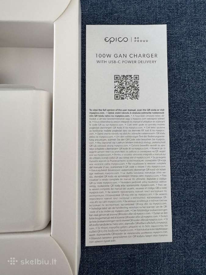 Įkroviklis Epico 100w Gan charger - nuotraukos Nr. 5