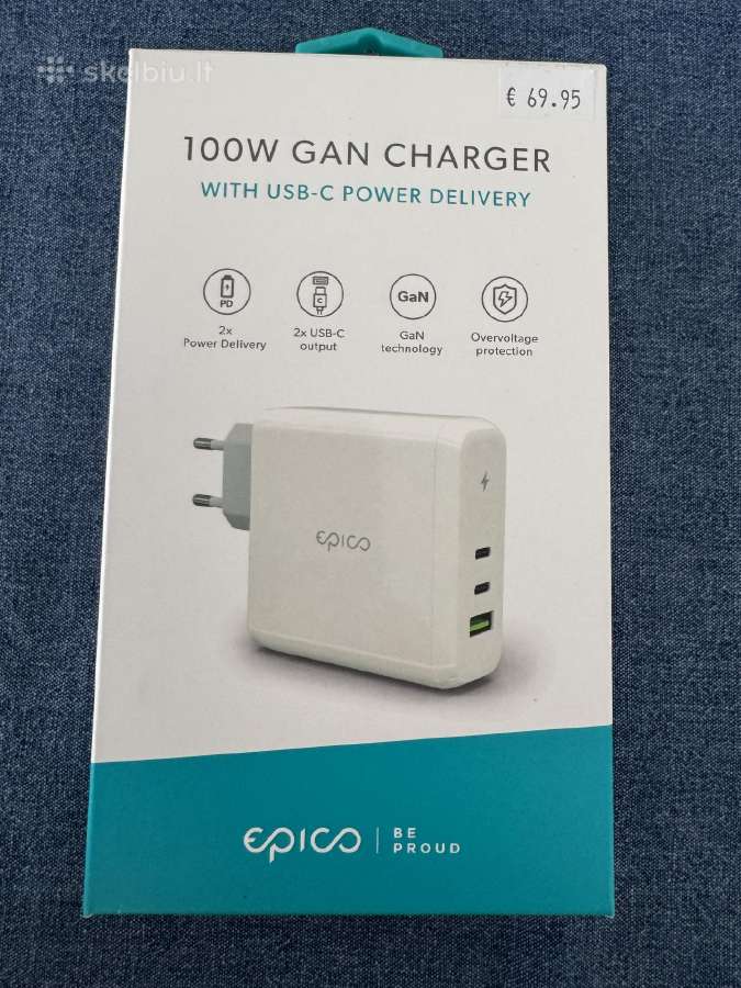 Įkroviklis Epico 100w Gan charger - nuotraukos Nr. 6