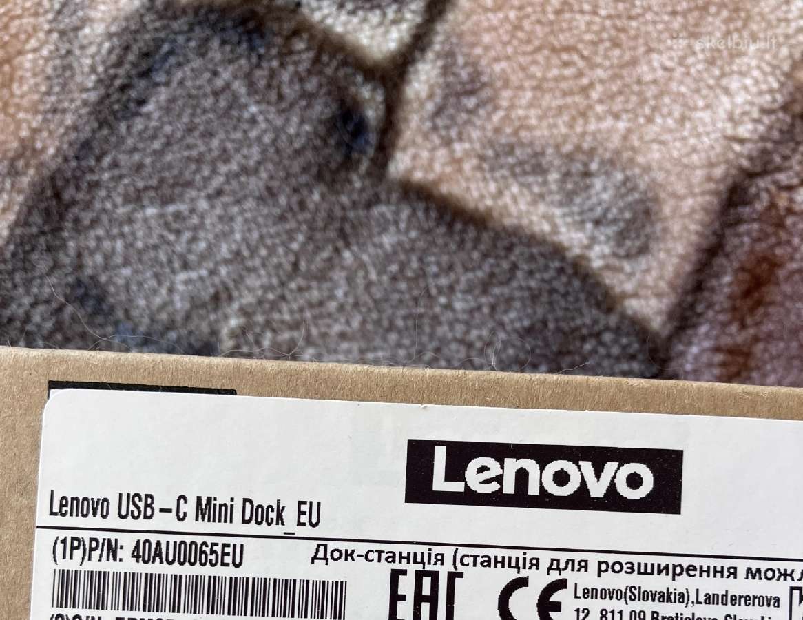 Lenovo usb-c mini dock jungciu stotele - nuotraukos Nr. 2