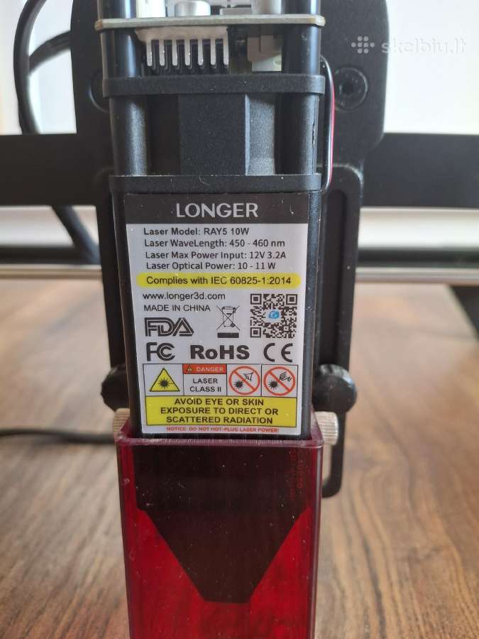 Lazerinės pjovimo staklės Longer ray5 10w - nuotraukos Nr. 2